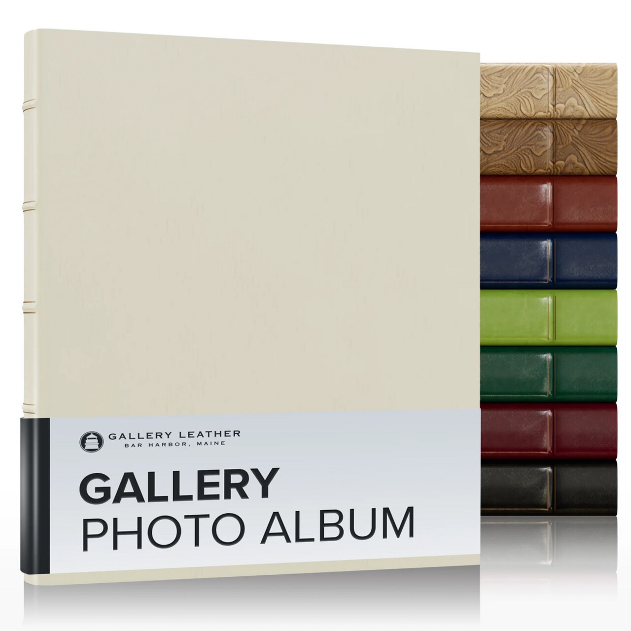 Gallery Leather Photo Album 4x6-3 Ring Binder Photo Album, 60 Pages for 120 Photos, Fillable, Can Fit 8x10 and 5x7 Photos, Handcrafted - 11.75 x 10.5 "